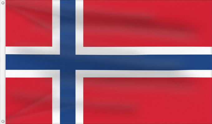 Bandera, con dos ojales metálicos y lado del asta reforzado: Norway	Norvège	Noruega	Norwegen	Norvegia	Noorwegen	Norwegii	علم النرويج	Сцяг Нарвегіі	Banniel Norvegia	Norska	Norwy	Norges	Norvegio	Norjan	Noregs	Norveške	Norski fáninn	노르웨이의 국기	Norvegiae	Norges flagg	Det norske flagget	Þjóðfáni Noregs	Norgga leavga	Прапо