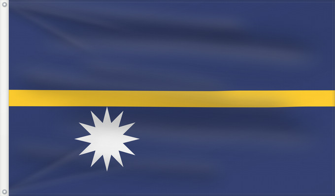 Flag, with two metal eyelets and reinforced hoist: Nauru The national flag of Nauru La bandera nacional de Nauru Nazionale di Nauru A bandeira nacional de Nauru Σημαία του Ναουρού La nacia flago de Nauro Nauru lipp Naurun דגל נאורו Знаме на Науру Anidenin Naoero Флаг Науру Nauru leavga Nauruja Naurus Naur