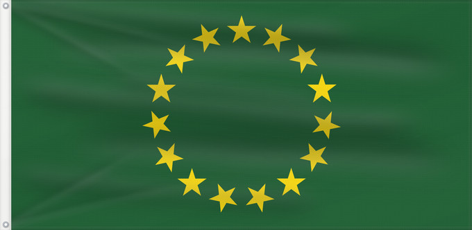 Flag, with two metal eyelets and reinforced hoist: Cook Islands 1973	Cook Islands  1973-1979