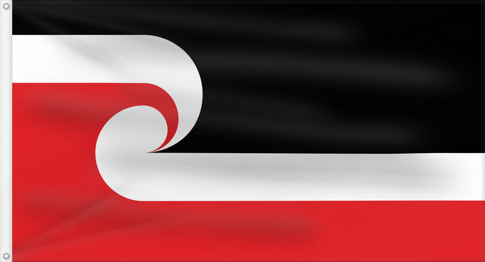 Flagge, mit zwei Metallösen und verstärktem Besatzband: Tino Rangatiratanga Maori sovereignty movement	The Tino Rangatiratanga Flag of the Maori sovereignty movement