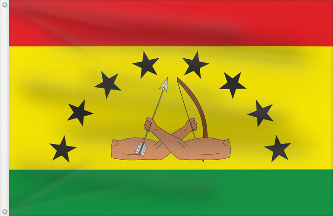 Drapeau, avec deux œillets métalliques et guindant renforcé : Comarca Guna Yala Guna Yala according to the last page of this document Guna Yala (2010)