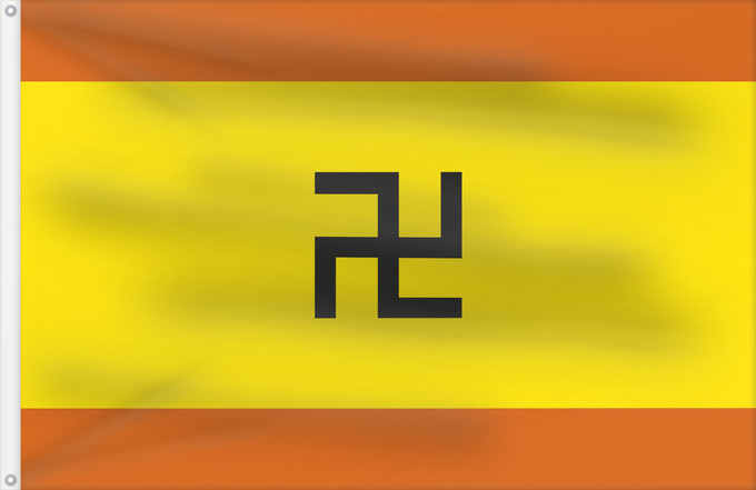 Bandera, con dos ojales metálicos y lado del asta reforzado: Kuna Yala	Guna Yala, Panama	Guna Yala	Grupo étnico de la comarca de Guna Yala