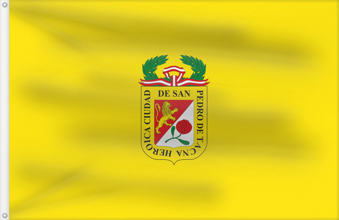 Drapeau, avec deux œillets métalliques et guindant renforcé : Tacna	Tacna city	Ciudad de Tacna