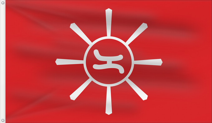 Flag, with two metal eyelets and reinforced hoist: Philippine revolution flag magdalo alternate Magdalo Katipunan faction of Cavite