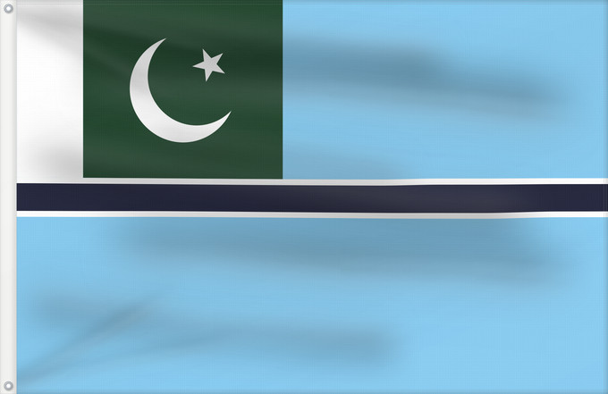 Flag, with two metal eyelets and reinforced hoist: Civil Air Ensign of Pakistan