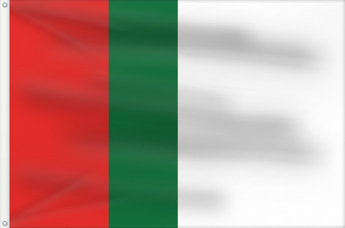 Flag, with two metal eyelets and reinforced hoist: Muttahida Qaumi Movement	Muttahida Qaumi Movement of Pakistan