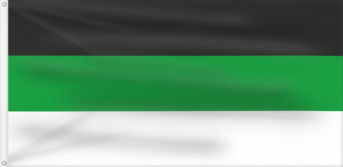 Bandera, con dos ojales metálicos y lado del asta reforzado: Burschenband chrobria