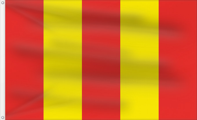 Flag, with two metal eyelets and reinforced hoist: Lodzkie	Łódź Voivodeship	Woiwodschaft Lodz	Województwa łódzkiego	Ściag Łodzinskaga vajavodztva	Lodžského vojvodství	Lodza Provinco	Prapor Łodźkogo woewodstwa