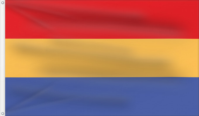 Bandera, con dos ojales metálicos y lado del asta reforzado: POL Aleksandrów Łódzki