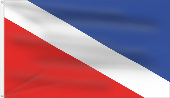 Flag, with two metal eyelets and reinforced hoist: POL Chocianów Chocianów Chocianowa