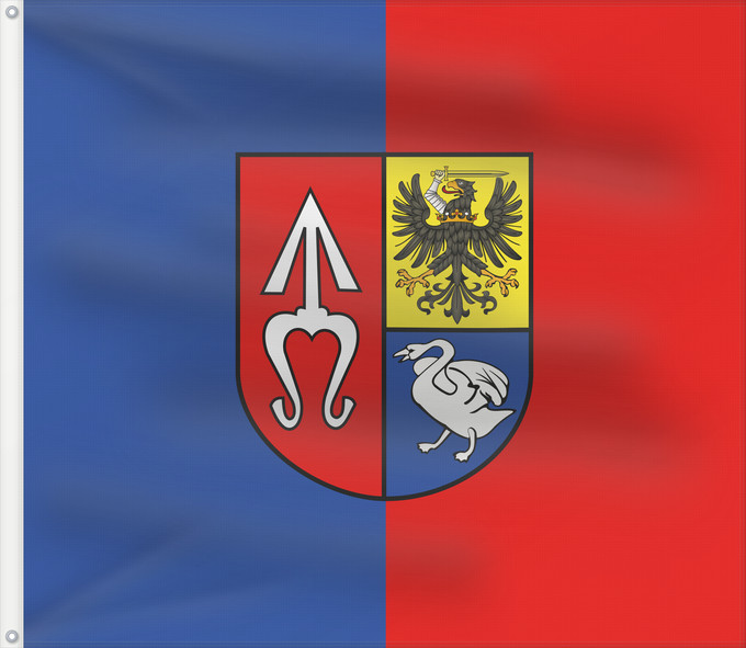 Bandera, con dos ojales metálicos y lado del asta reforzado: POL gmina Chlewiska	Chlewiska Commune	Gminy Chlewiska