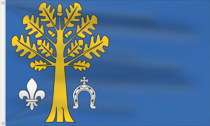 Bandera, con dos ojales metálicos y lado del asta reforzado: POL gmina Kluki Kluki Commune Gminy Kluki