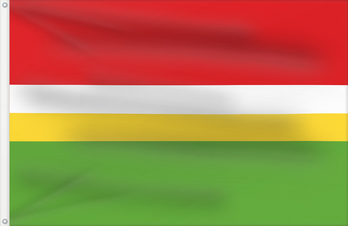Flag, with two metal eyelets and reinforced hoist: POL gmina Kobiele Wielkie	Gminy Kobiele Wielkie