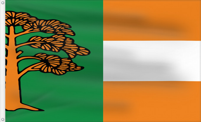 Flag, with two metal eyelets and reinforced hoist: POL gmina Małkinia Górna	Gmina Małkinia Górna, Poland	Gminy Małkinia Górna, mazowieckie