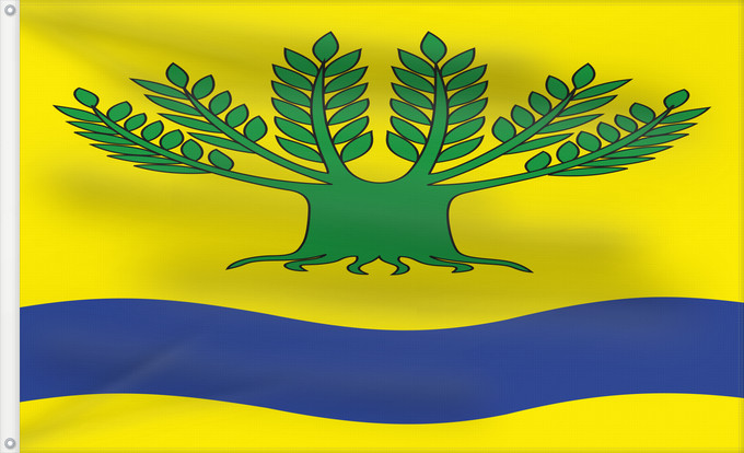 Flag, with two metal eyelets and reinforced hoist: POL gmina Malbork	Gmina Malbork, Poland	Gminy Malbork, woj. pomorskie