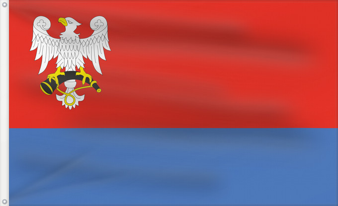 Drapeau, avec deux œillets métalliques et guindant renforcé : POL gmina Połaniec