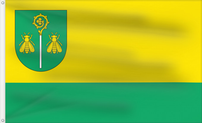 Flag, with two metal eyelets and reinforced hoist: POL gmina Rząśnik