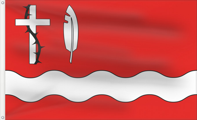 Bandera, con dos ojales metálicos y lado del asta reforzado: POL gmina Zabrodzie English Flag of gmina Zabrodzie in Poland Deutsch Flagge von gmina Zabrodzie in Polen Nederlands Vlag van gmina Zabrodzie in Polen Polski Flaga gminy gmina Zabrodzie w Polsce Sciag gmina Zabrodzie, Polszcza Eština gmina Zabrodzie vlajk
