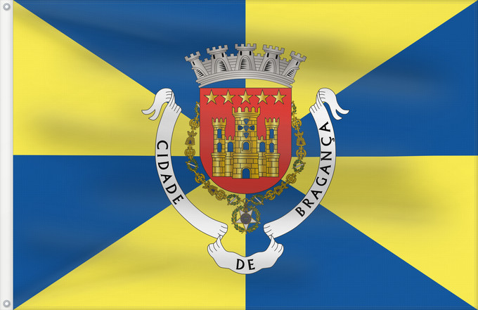 Flag, with two metal eyelets and reinforced hoist: Bragança