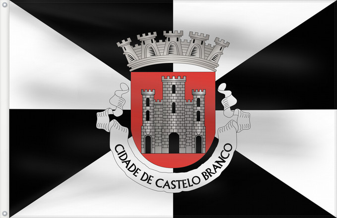 Flag, with two metal eyelets and reinforced hoist: Castelo Branco