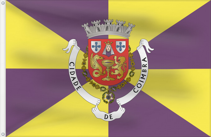 Flag, with two metal eyelets and reinforced hoist: Coimbra