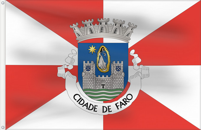 Flag, with two metal eyelets and reinforced hoist: Faro