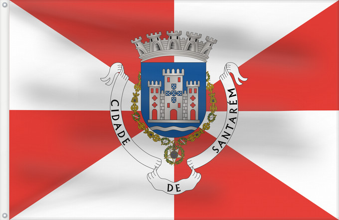Flag, with two metal eyelets and reinforced hoist: Santarém