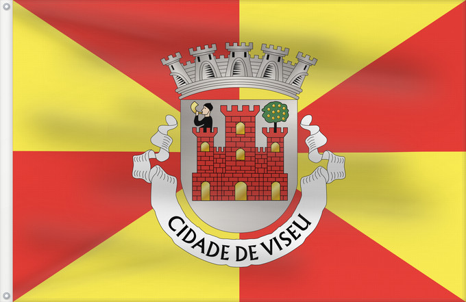 Flag, with two metal eyelets and reinforced hoist: Viseu