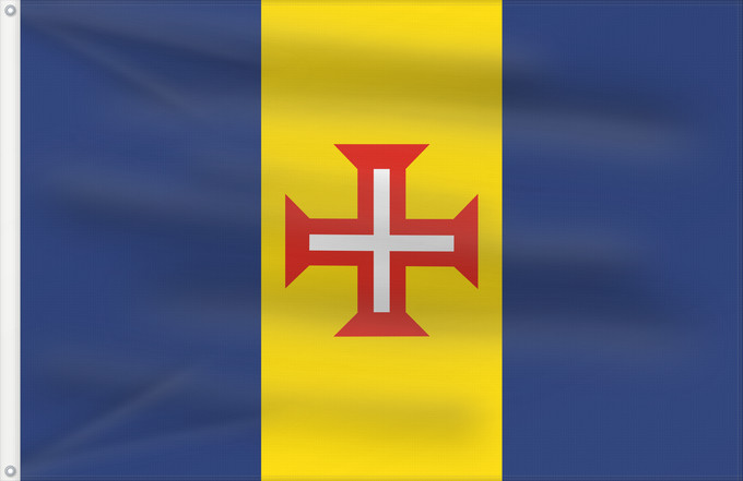 Flag, with two metal eyelets and reinforced hoist: Madeira Autonomous Region of Madeira, Portugal Madera Região Autónoma da Madeira