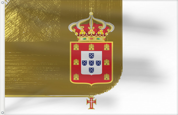 Flagge, mit zwei Metallösen und verstärktem Besatzband: John V of Portugal with Order of Christ	John V of Portugal with Order of Christ (1706-1750)	Jean V de Portugal avec l'Ordre du Christ (1706-1750)	Juan V de Portugal con la Orden de Cristo (1706-1750)	Johann V. von Portugal mit dem Christusorden (1706-1750