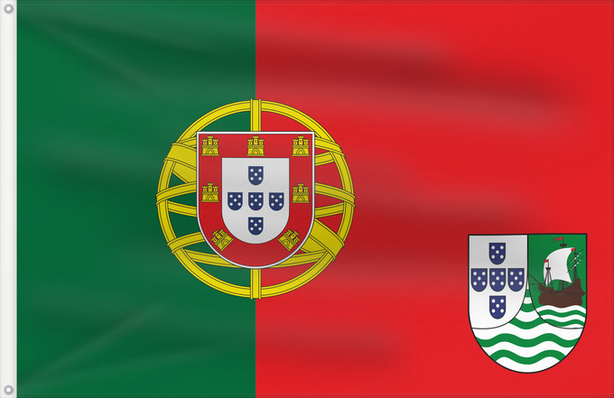 Flagge, mit zwei Metallösen und verstärktem Besatzband: Portuguese Cape Verde  proposal	Incorrect image of Proposed flag of Portuguese Cape Verde