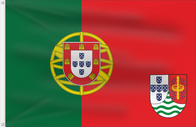 Flagge, mit zwei Metallösen und verstärktem Besatzband: Portuguese Sao Tome and Principe  proposal	INCORRECT image of Proposed flag of Portuguese São Tomé and Príncipe