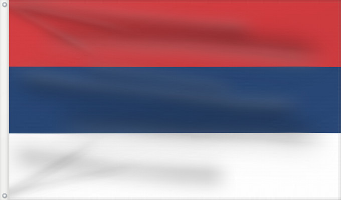 Flag, with two metal eyelets and reinforced hoist: Civil Flag of Serbia Civil flag of Serbia Serbie Serbia Serbien Гражданско знаме на Сърбия Народна застава Србије Narodna zastava Srbije Nemzeti zászló szerbia Народный гражданский флаг Сербии Srbská národná vlajka Kombëtar i Serbisë