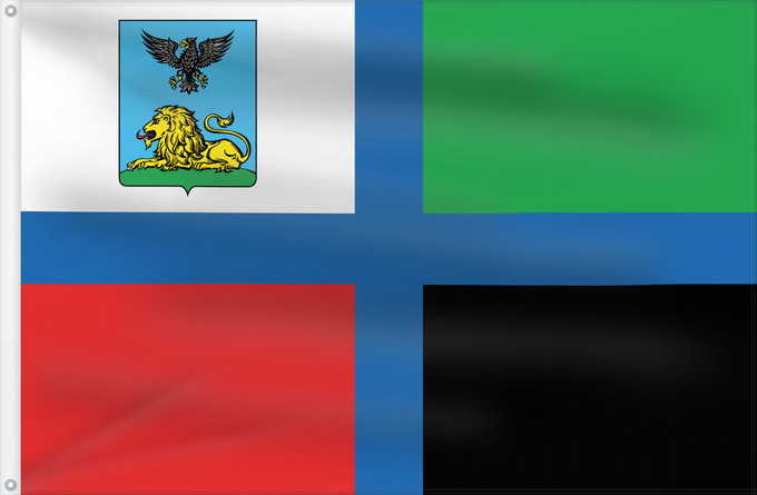 Drapeau, avec deux œillets métalliques et guindant renforcé : Belgorod Oblast Oblast de Belgorod Óblast de Bélgorod Oblast Belgorod Флаг Белгородской области