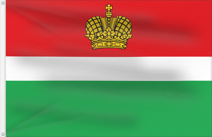 Drapeau, avec deux œillets métalliques et guindant renforcé : Kaluga Oblast Oblast de Kalouga Óblast de Kaluga Oblast Kaluga