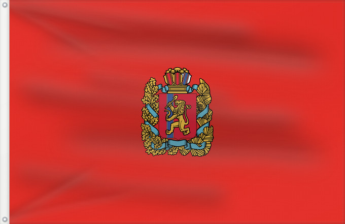 Drapeau, avec deux œillets métalliques et guindant renforcé : Krasnoyarsk Krai Krasnoyarsk Krai Kraï de Krasnoïarsk Krai de Krasnoyarsk Krasnoyarsk Kray флаг Красноярского края