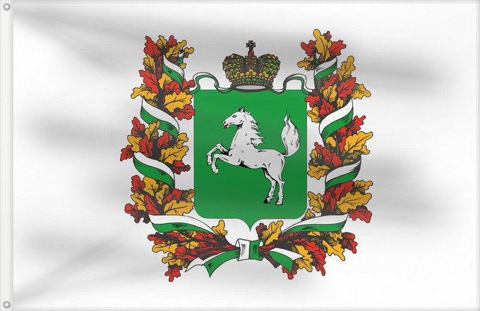 Flagge, mit zwei Metallösen und verstärktem Besatzband: Tomskaya oblast'