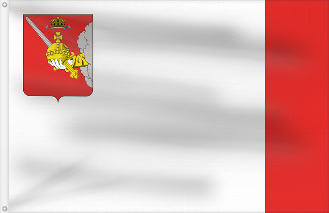 Bandera, con dos ojales metálicos y lado del asta reforzado: Vologda Oblast	Vologda Oblast 	Oblast de Vologda	Óblast de Vólogda	Oblast Wologda