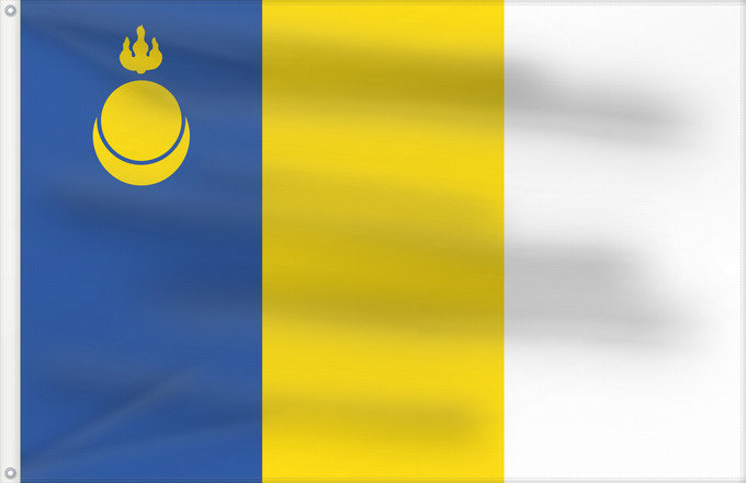 Drapeau, avec deux œillets métalliques et guindant renforcé : Agin-Buryatia	Agin-Bouriatie	Agin-Buriatia	Agin-Buryatien	Флаг Агинского Бурятского автономного округа