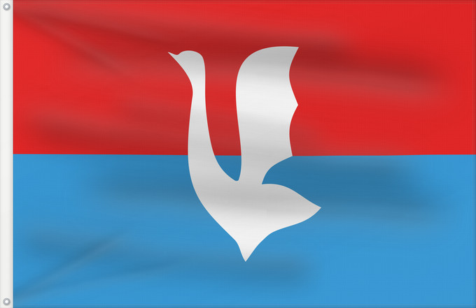 Drapeau, avec deux œillets métalliques et guindant renforcé : Gus-Khrustalny  Vladimir Oblast	Gus-Khrustalny, Vladimir Region, Russia	Gous-Khroustalny (Oblast de Vladimir)	Gus-Jrustalni (Óblast de Vladímir)	Gus-Chrustalny ( Oblast Wladimir)	Gus-Chrustalnyj (Oblast' di Vladimir)	Флаг города Гусь-Хрустальный