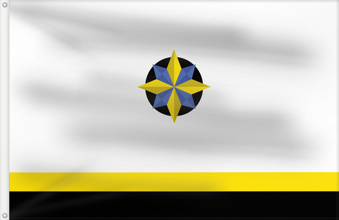 Drapeau, avec deux œillets métalliques et guindant renforcé : Kovdorsky rayon  Murmansk oblast	Kovdorsky rayon, Murmansk oblast, Russia	Raïon de Kovdorsky, Oblast de Mourmansk	Distrito de Kovdorsky, Óblast de Murmansk	Rajon Kowdorski, Oblast Murmansk	Distretto di Kovdorsky, Oblast' di Murmansk	Флаг Ковдорского район