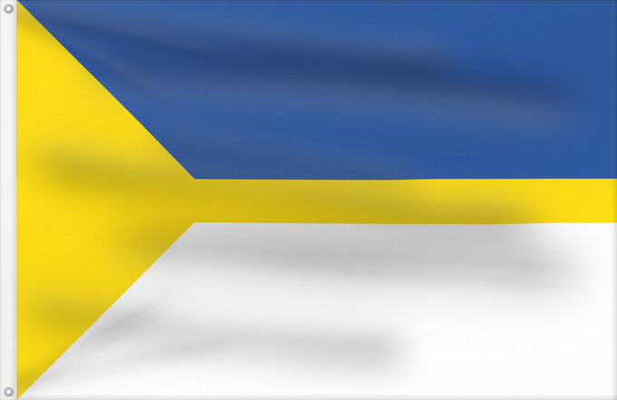 Drapeau, avec deux œillets métalliques et guindant renforcé : Nizhnevartovsk  Khanty-Mansia	Nizhnevartovsk, Khanty-Mansyisky AO, Russia	Флаг города Нижневартовск