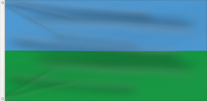 Drapeau, avec deux œillets métalliques et guindant renforcé : Polovinka  Khanty-Mansia	Polovinka rural settlement	Polovinka	Флаг сельского поселения Половинка