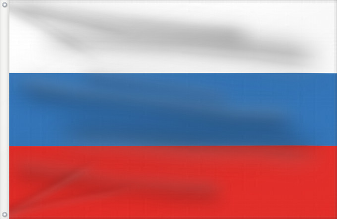 Drapeau, avec deux œillets métalliques et guindant renforcé : Russia  new	Russia	Rosji