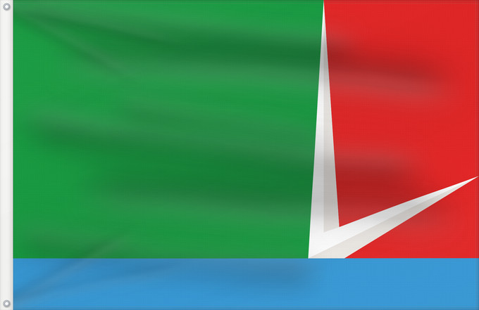 Drapeau, avec deux œillets métalliques et guindant renforcé : Selyatino  Moscow oblast	Selyatino, Moscow oblast, Russia	Selyatino (Oblast de Moscou)	Selyatino (Óblast de Moscú)	Selyatino (Oblast Moskau)	Selyatino (Oblast' di Mosca)	Флаг городского поселения Селятино