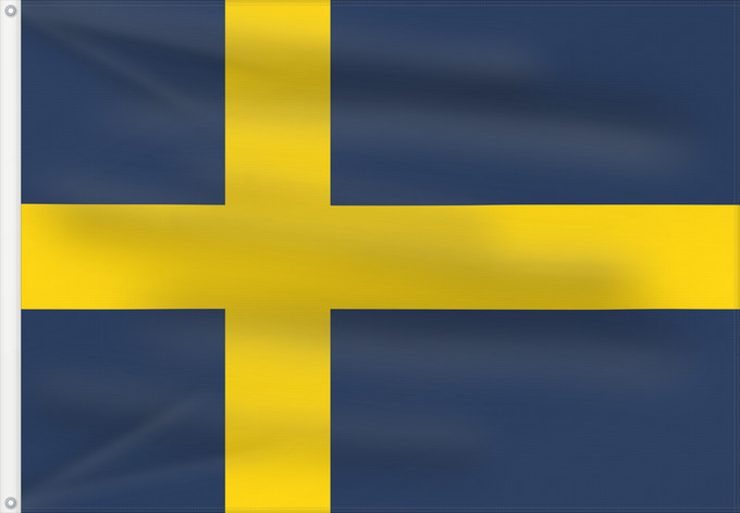 Drapeau, avec deux œillets métalliques et guindant renforcé : Svensk flagg 1815	Swedish flag used by Norwegian ships south of Cape Finisterre 1815-1818	Suède (1815-1818, navires norvégiens)	Suecia (1815-1818, buques noruegos)	Schweden (1815-1818, norwegische Schiffe)	Svezia (1815-1818, navi norvegesi)