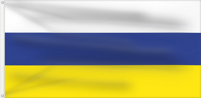 Flag, with two metal eyelets and reinforced hoist: Naval Jack of Slovenia