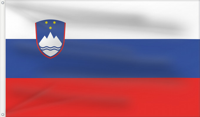 Flag, with two metal eyelets and reinforced hoist: Slovenia Slovénie Eslovenia Slowenien Slovenië Słowenii Сцяг Славеніі Slovenije D Eslovènia Slovinská vlajka Флаг Словении Прапор Словенії