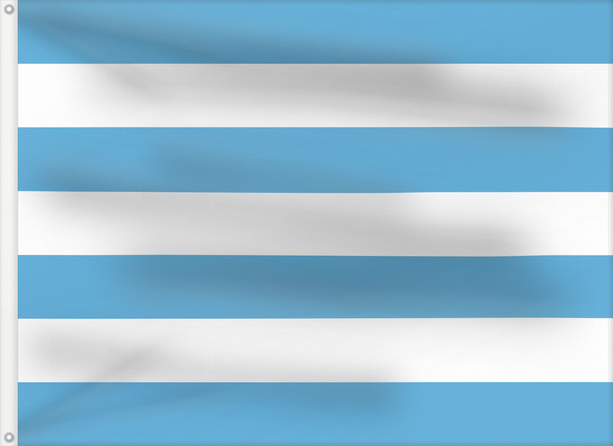 Flagge, mit zwei Metallösen und verstärktem Besatzband: San Marino merchant Supposed merchant flag of San Marino