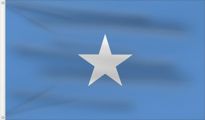 Flag, with two metal eyelets and reinforced hoist: Somalia	Somalie	Somalië	علم الصومال	ソマリアの国旗	Прапор Сомалі